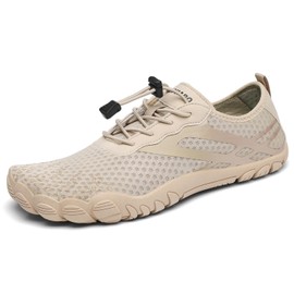 SAGUARO Water Barefoot Shoes for Women – Quick-Dry Aqua Shoes, Lightweight, Breathable for Swimming, Beach, and Outdoor Activities Brown Women 7.5