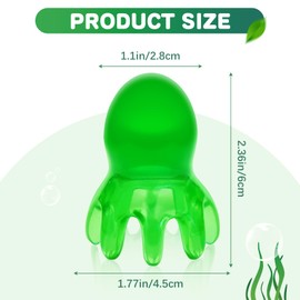 CNTVO Green Octopus-Shaped Head Spa Tools, Head Spa Equipment for Deep Relaxation, Gua Sha Tools for Acupressure, Mother's Day Gifts