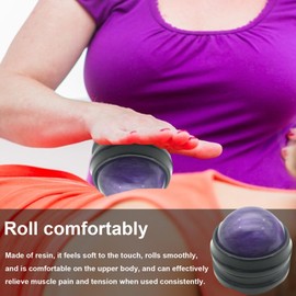 Manual Massage Roller Ball - Handheld Back Massager - Portable Ball Massager for Foot, Shoulder, Arms, Back, Legs, Calves, Muscle