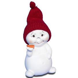 DEKOlia Snowman without Nose Figure 11 cm Nose from Winter Decoration Christmas Funny Secret Santa Gift