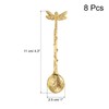 sourcing map 8pcs Retro Dragonfly Spoon, 4.3 Inch Coffee Spoon,