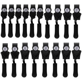 Pack of 18 Zip Pendants, Fix Zipper Replacement, Zipper for Zip Repair Kit, Zipper Pull Fix Zip Repair Kit Slider for Jacket Backpack Luggage (3 Sizes)