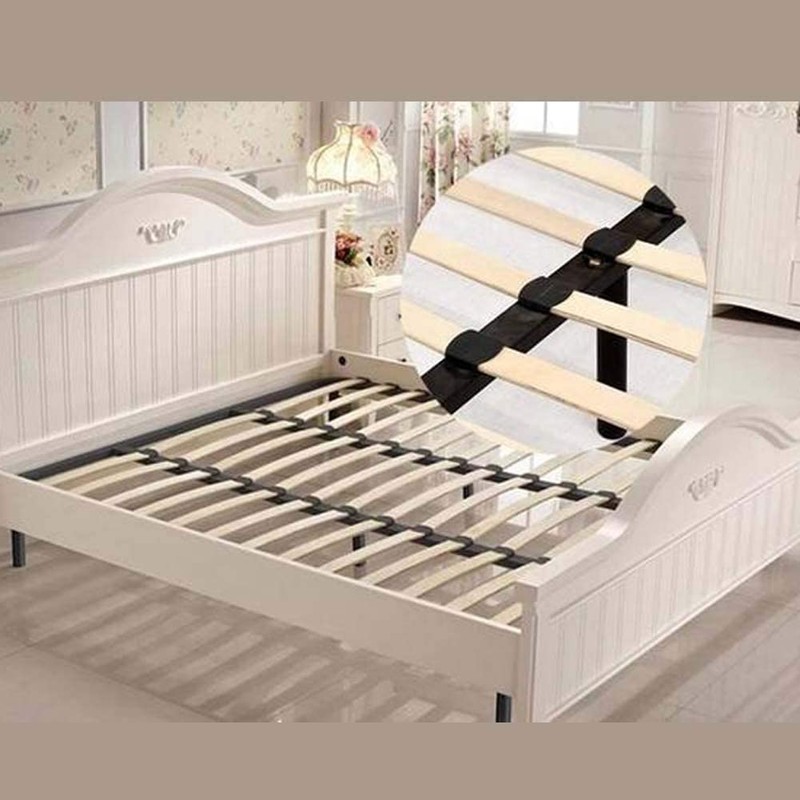 Yrlehoo 8pcs Slatted Frame Brackets, Side Brackets, Plastic Bed Slat