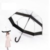 ThreeH Clear Dome Umbrella Windproof Lightweight Transparent Bubble Surface Automatic