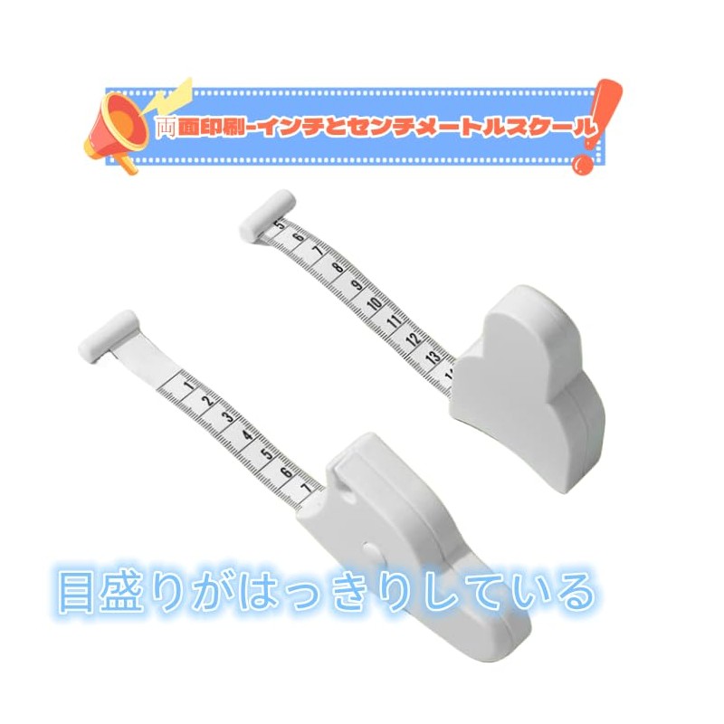 JiangMuXin Measuring Tape Measure One Touch Measuring Tool Round Tape