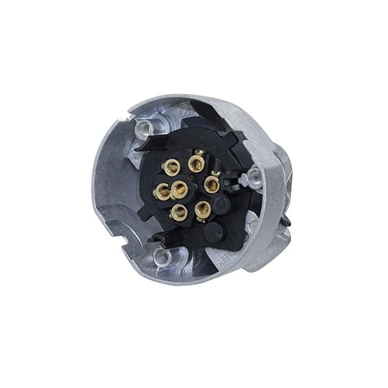 7-poles female socket metal aluminium jaeger