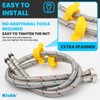 Klabb 32-Inch Stainless Steel Braided Faucet Supply Line, 3/8" Compression