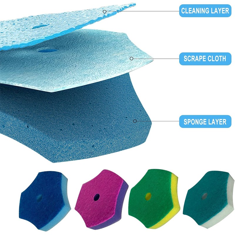 32PCS Disposable Toilet Brush Heads Only Compatible with BOOMJOY Disposable