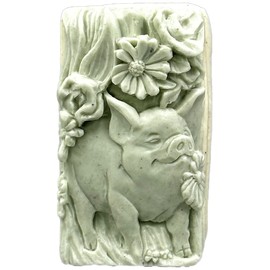ARTCRAFTMOLDS Piggy Silicone Mold for SOAP Making and Other Crafts Pig Farm Animal, Livestock