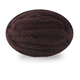 Yarn Knitting Yarn Soft Chunky Wool Crochet Ball Craft Multi Color Bulky Crochet 250g, for Blanket DIY Craft Multicolour Coffee