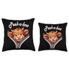 Funny - Peek-a-boo - Cow Throw Pillow