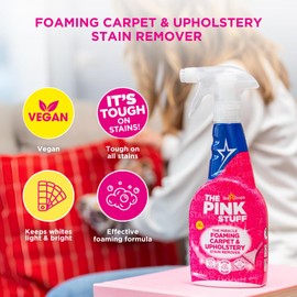 The Pink Stuff Miracle Foaming Carpet & Upholstery Stain Remover, 16 Fl Oz