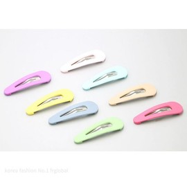 Clip-on Matte Simple Snap Hair Pin Hair Sale 1P Unit Color / 클립 무광 심플 똑딱이 헤어 핀 머리 판매 1P 단위 컬러