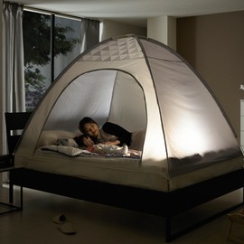 Altri Triple One Touch Heating Tent Gray Indoor Thermal Bed Tent Sleep, Family / 알뜨리 트리플 원터치 난방텐트 그레이 실내 보온 침대 텐트 수면, 패밀리