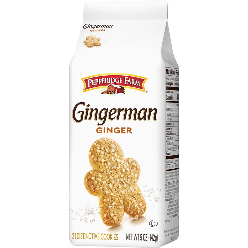 Pepperidge Farm Gingerman Cookies, 21 Ginger Cookies, 5 oz. Bag