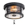 OUPAVOCS Flush Mount Outdoor Ceiling Light with Motion Sensor, Front
