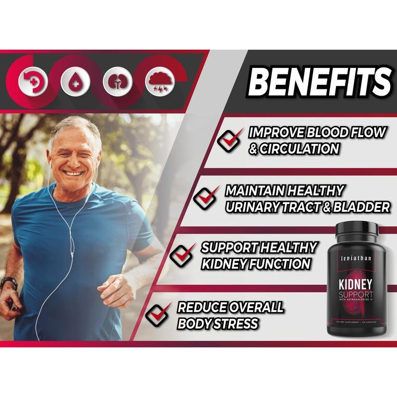 Leviathan Nutrition Kidney Support with Astragaloside IV | Optimal Kidney