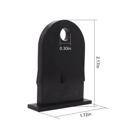 Vntebozd Outdoor Resin Shed Hasp Latch Plastic Hasp Latch Replacement for The Rubbermaid Outdoor Resin Shed Hasp Latch,Solid Core Plastic 1 Pcs Black