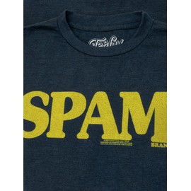Tee Luv Men's Retro SPAM Shirt, Navy Heather, XL