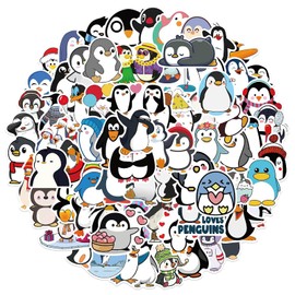 100 Pieces Cute Penguin Stickers for Water Bottles, Phone, Skateboard, Laptop, Aesthetic Sticker Packs for Girls and Teens