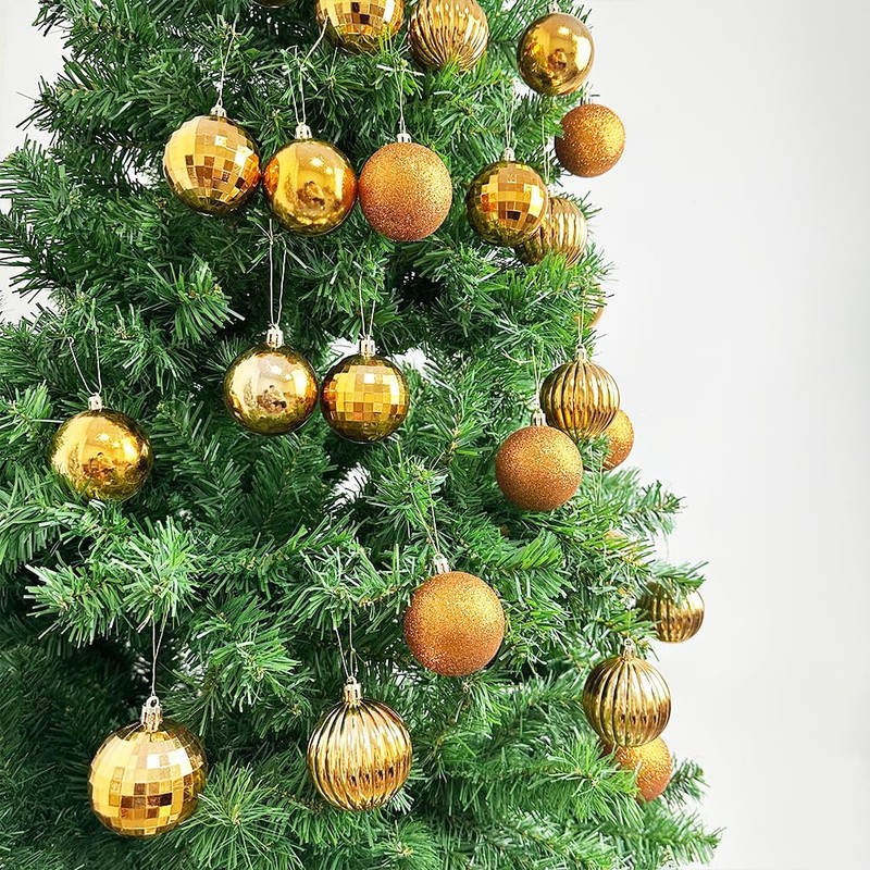 24 Pieces 60mm Christmas Tree Baubles, Christmas Balls Decoration Christmas