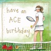 Alex Clark Tennis Ace Foil Birthday Card