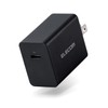 Elecom ACDC-PD0630BK AC Charger, AC Adapter, USB PD, 30W Output,