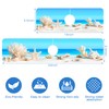Tropical Beach Seashells Kitchen Sink Splash Guard Absorbent Fast Drying