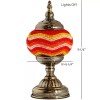 Handmade Stained Glass Mosaic Table Lamp Light Turkish Moroccan For