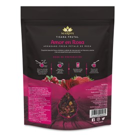 Tisana Amor en Rosa de 500g, de Marina Tisanas | A base de fruta deshidratada | Para preparar bebidas calientes, frías o frappé