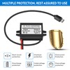 DC 24V/12V to 5V USB Type-C Right Angle Step Down