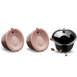 i Cafilas Dolce Gusto Refillable Capsules Reusable Coffee Pods Compatible for Nescafe Dolce Gusto Brewers (rich crema version)
