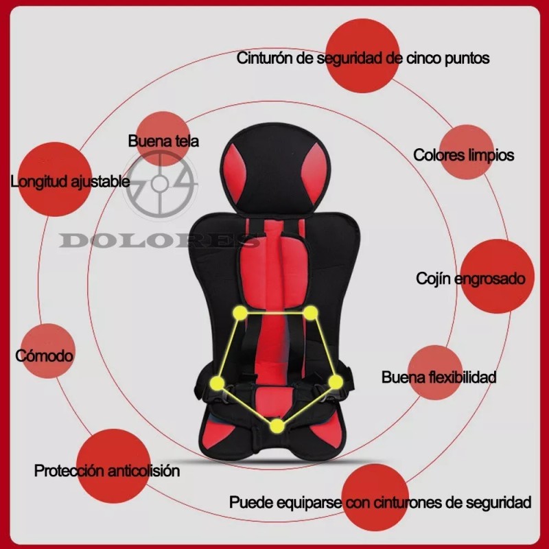 Dolores Asiento Para Bebe Carro Niños Autos Silla Portátil 0-6años