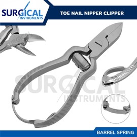 Surginstruments Toenail Clippers for Thick Ingrown Toe Nails Heavy Duty Precision Nail Scissor