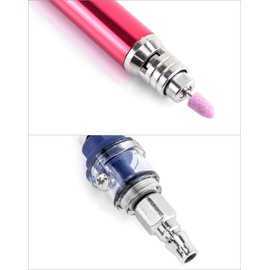 QWORK Air Micro Grinder, 1/8" Mini Pencil Polishing Cutting Tool Pneumatic Pencil Die Grinder, 65000 RPM Free Speed