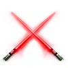LightSaber Chopsticks Light Up Saber Led (1 Pair, Red)