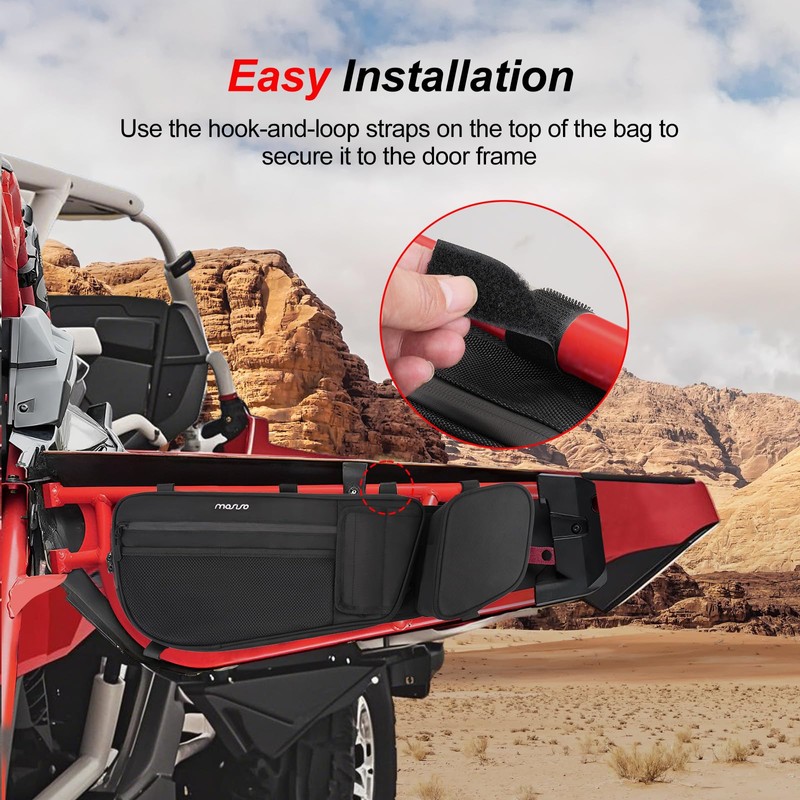 MOSISO 2 Pack X3 Door Bags Compatible with Can Am