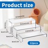 Eidoct Clear Acrylic Display Risers 4Sets 12Pcs Tabletop Display Riser