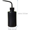 Botella de Lavado de Pestañas 250ml, Plástico Negro, 4 Piezas