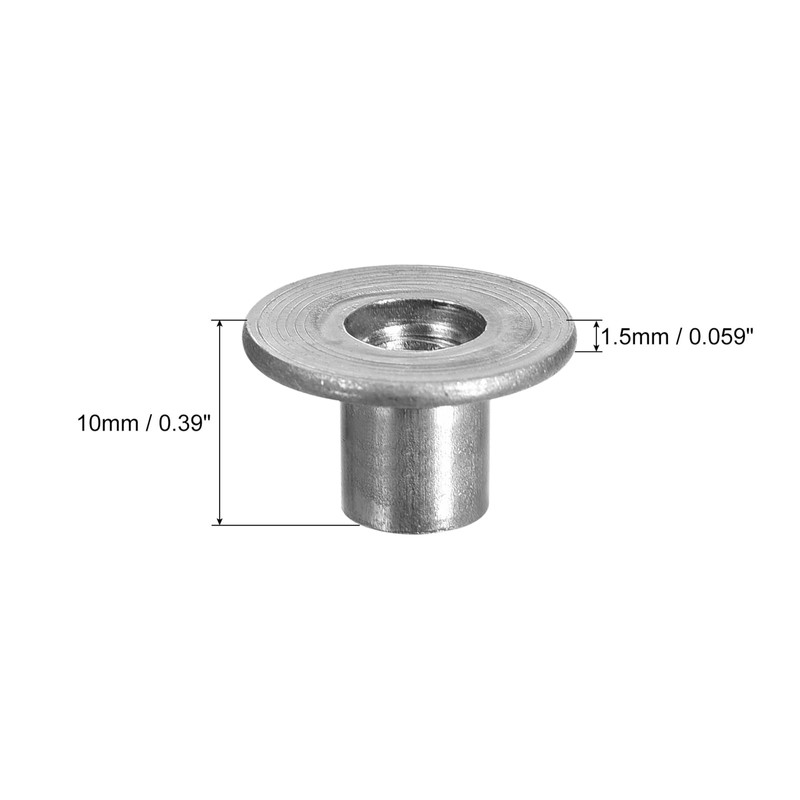 sourcing map M6 T-Nuts, 24pcs Carbon Steel Tee Nuts, Round