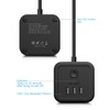 JSVER JSVER Steckdosenleiste Wrfel USB, Mehrfachsteckdose Cube 3 Fach mit
