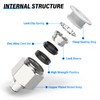 TAILONZ PNEUMATIC White Straight Male Thread 12mm OD x 1/8