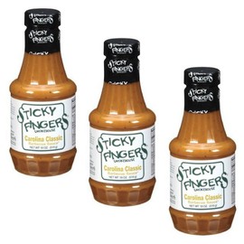 Sticky Fingers Smokehouse Carolina Classic Barbecue Sauce, 18 oz (pack of 3)