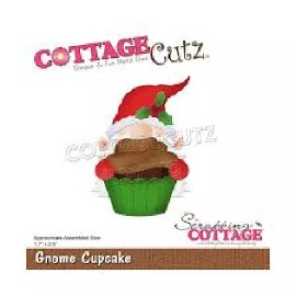 Cottage Cutz Steel Die GNOME CUPCAKE