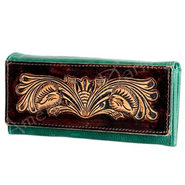 American Darling Wallet Hand Tooled Genuine Leather Western Women Bag | Handbag Purse | Women Wallet | Wristlet Wallet | Travel Wallet | Leather Wallet | Clutch Wallet