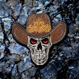 Unbranded skeleton  Cowboy Iron On Patch