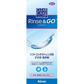 エーオーセプト クリアケア リンス&ゴー ソフトコンタクトレンズ用 すすぎ・保存液 360ml (コンタクトケア用品)
