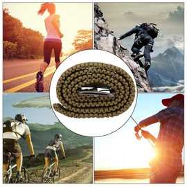 Alomejor Survival Belt Braided Belt Paracord Belt Umbrella Rope Waist Belt Waistband, Olive green