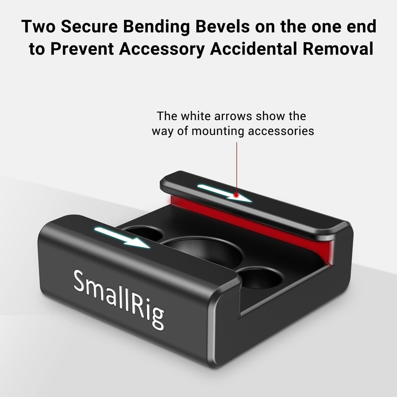 SmallRig Cold Shoe Mount (2pcs Pack) with 1/4"-20 Thread for