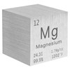 STPCTOU Magnesium Cube Pure Metal High Density Cube Laser Engraved